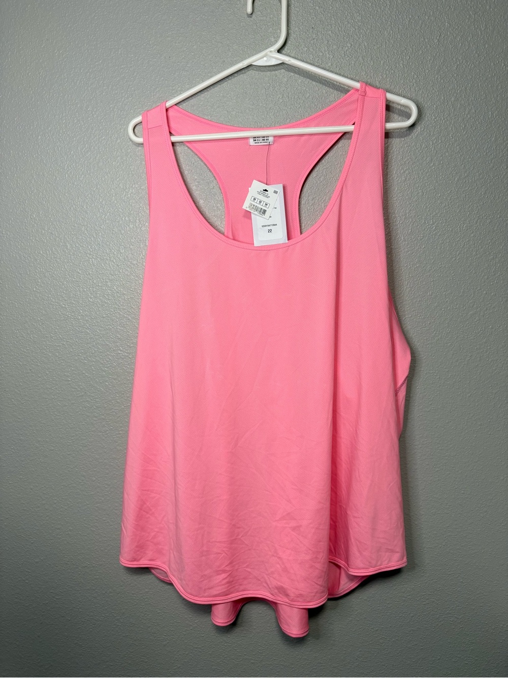 Cotton On Curve Training Tank Top – Lollipop – Size 22 – NWT